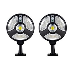 Set 2 x lampa solara circulara 120 LED