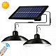 Set 2 lampi cu incarcare solara, telecomanda,  XF-707-2 