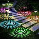 Set 2 lampi solare Led RGB pentru gradina cu doua moduri de lumina