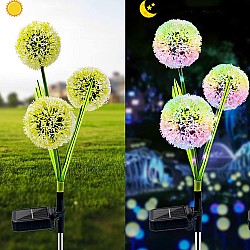 Set 2  Lampi Solare Decorative cu Flori de Păpădie 