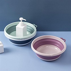 Set 2 ligheane pliabile 6L/4L pentru baie, voiaj, bebeluși, compact, 39/35 cm
