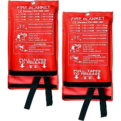 Set 2 paturi anti-incendiu 1x1m
