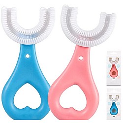 Set 2 x Periuta de dinti, silicon, pentru bebelusi
