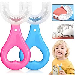 Set 2 x Periuta de dinti, silicon, pentru bebelusi