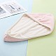 Set 2 Prosoape tip turban cu nasture pentru uscare rapida par, microfibra, 60 x 24 cm, verde