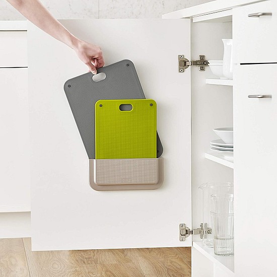 Set 2 tocatoare din plastic cu suport de perete