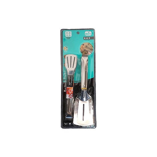 Set 2 ustensile pentru gratar din inox