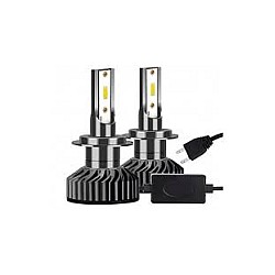 Set 2 becuri auto H7 COB 100W, 12000lm, lumina alb-rece