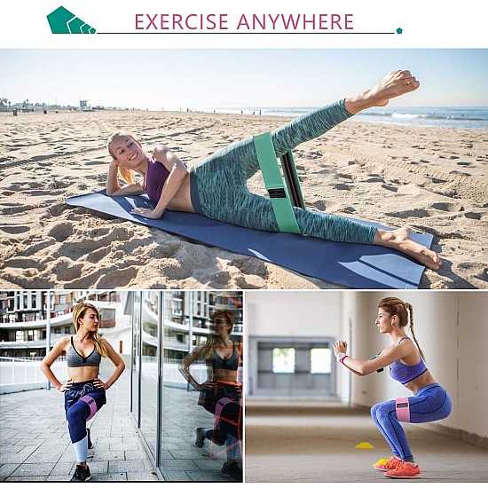 Set 3 Benzi Fitness Raciness pentru antrenament