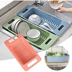 Set 3 Strecuratoare pliabila Extensibila pentru Chiuveta Colorate