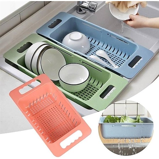 Set 3 Strecuratoare pliabila Extensibila pentru Chiuveta Colorate