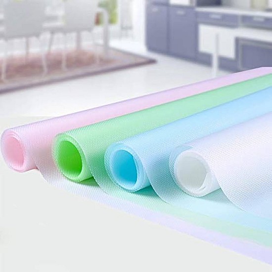 Set 4 folii de  protecţie sertare din PVC  45x300 cm , diverse culori