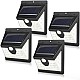 Set 4 Lampi Solare SMART cu 40 LED-uri, Senzor de Lumina și Mișcare