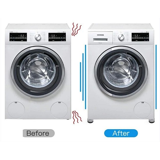 Set 4 Picioruse , Anti-Zgomot si Antiderapante pentru Masina de Spalat ,Uscator de Rufe , Frigider , Mobilier