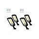 Set 4 x Lampa solara cu 6 celule, LED-uri COB si telecomanda