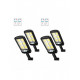 Set 4 x Lampa solara cu 6 celule, LED-uri COB si telecomanda