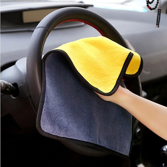 Set 5 lavete microfibră pentru mașină, ultra-absorbante, ideale pentru curățare, uscare
