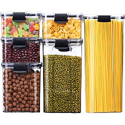 Set 6 recipiente ermetice pentru depozitare alimente