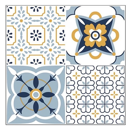 Set 12 placi autoadezive 30x30 cm rezistente la apa ,pentru gresie si faianta , model DP0201