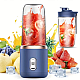 Set 2 Blendere Portabile Mini USB cu 6 Lame din Otel Inoxidabil si Pahare 400 ml pentru Smoothie si Shake