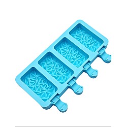 Set 2 forme din silicon pentru inghetata ,4 compartimente ,diverse modele