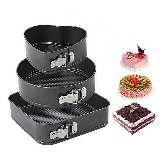 Set 3 forme pentru torturi si prajituri