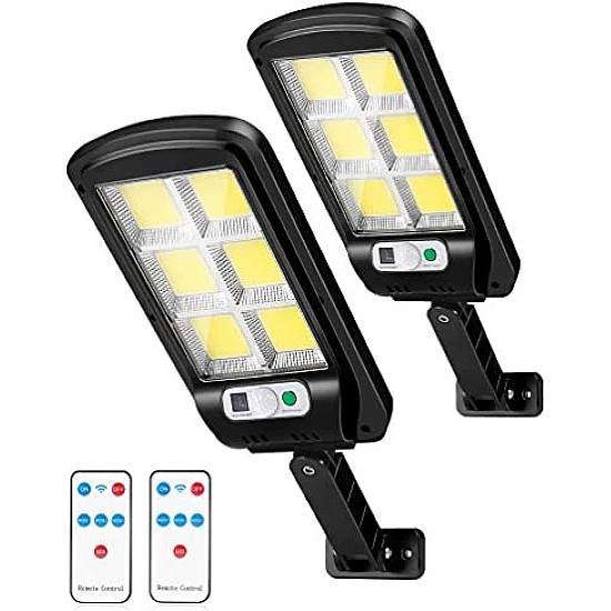 Set 2  lampi stradale 30 W cu incarcare solara,senzor de miscare si telecomanda 