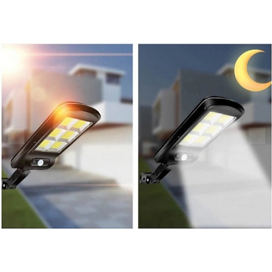 Set 2  lampi stradale 30 W cu incarcare solara,senzor de miscare si telecomanda 