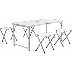 Set masa pliabila pentru camping cu 4 scaune