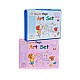 Set Pictura si Desen pentru Copii 208 Piese cu Suport pentru Foaie de Desen, Albastru, 3+ Ani