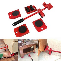Set pentru ridicat mobila, 5 piese+Set 2 curele pentru ridicarea mobilei
