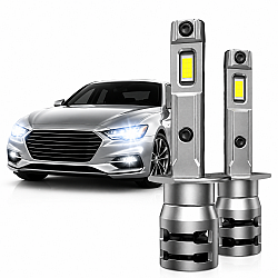 Set 2 Becuri Auto LED H1 K7 Model 3570 100W 10000 Lumeni 6000K