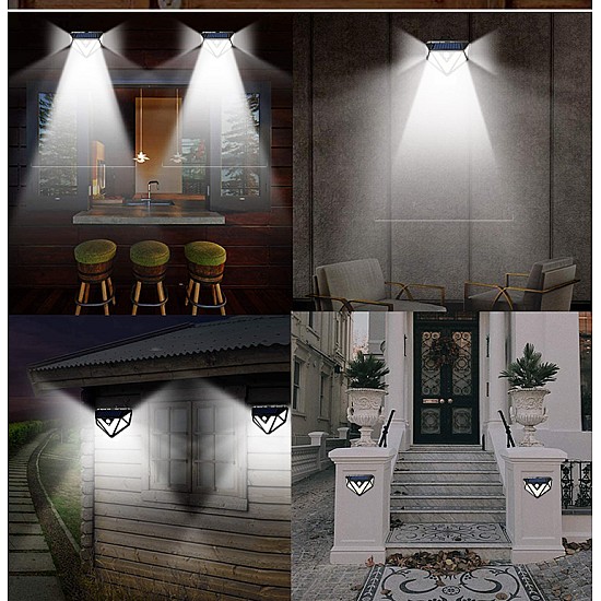 Set 2 Lampi  Solare 100 Led-uri  si senzor de miscare
