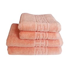 Set 4 prosoape groase si pufoase, bumbac, model grecesc 400gr/mp