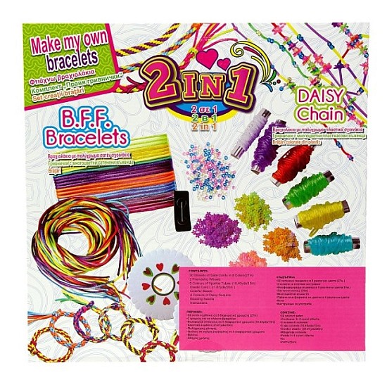 Set creatie, bratari impletite / din plastic