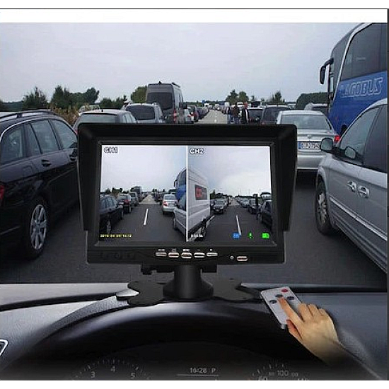 Sistem masarier cu camera AHD SI display 7", camioane, autocare, bus-uri