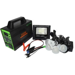 Sistem KIT iluminare LED cu panou solar 4 becuri