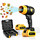 Suflanta aer portabila 34000 RPM cu 2 acumulatori 48V pentru uscare masina si frunze