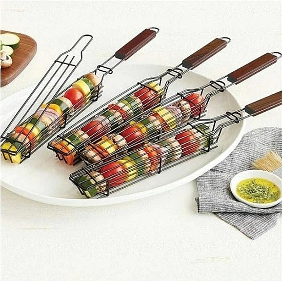 Set 4 x frigaruie pentru gratar, reutilizabila