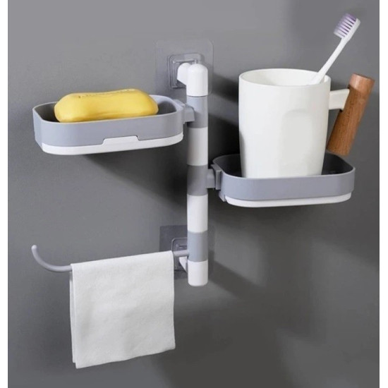 Suport rotativ tip sertar pentru sapun si lavete