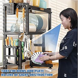 Suport uscator vase deasupra chiuvetei – 85 cm, multifunctional