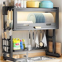 Suport uscator vase deasupra chiuvetei – 85 cm, multifunctional