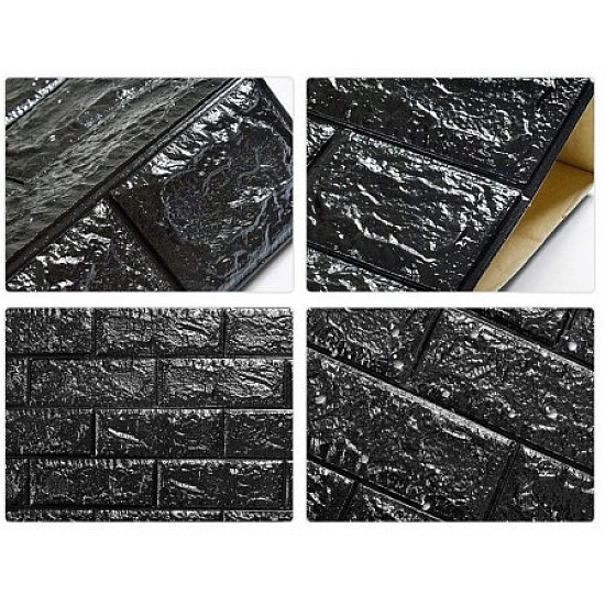 Set 5 Buc Tapet autoadeziv 3D (design caramida) 70*77cm 3D  diverse culori