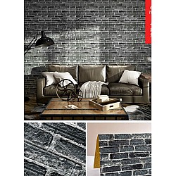 Set 5 Bucati tapet autoadeziv 3 d 70X70 cm piatra Gri