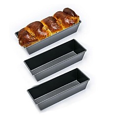 Set 3 tavi din teflon pentru copt cozonac sau chec