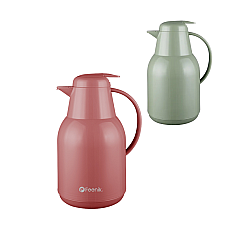Termos Feenik 1.5L Roz cu Corp din Plastic și Interior din Sticlă