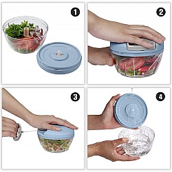 Tocator manual pentru legume cu 3 lame