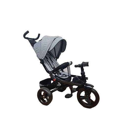 Tricicleta cu pozitie de somn, scaun reversibil, 8-36 luni, roata plina