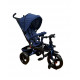 Tricicleta cu pozitie de somn, scaun reversibil, 8-36 luni,culoare albastru