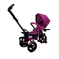 Tricicleta cu pozitie de somn, scaun reversibil, 8-36 luni,culoare mov